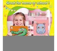 Carte Flash Alfabeto,Giocattoli Educativi Alfabeto | Giochi Sviluppo Costruzione Vocabolario Pratica Lettura Riconoscimento Lettere Attività Didattiche Asilo Scuola Materna