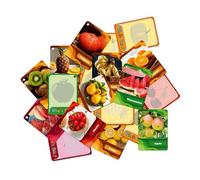 Carte flash educative,Carte flash per frutta e verdura | Set di 45 schede flash giocattolo per l'apprendimento del bambino - Set di 45 schede flash alfabeto multifunzione giocattolo educativo per