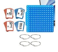 Carte Flash Matematica | Giocattoli Educativi con Vassoio | Set di Carte Flash - per Ragazzi e Ragazze Di Età Da 1 A 6 Anni Scuola Scuola Scuola Casa Presepe Viaggi