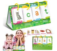 Carte Flash Prime Parole prescolari,Carte Flash Phoniques Parole del sito,Giochi di ortografia di carte per - Giochi di carte Flash con suoni vocali brevi e lunghi per la casa, la scuola e