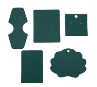 Carte for orecchini 250 pezzi Carte for imballaggio di gioielli verdi Carte for orecchini Collane Anelli Bracciale Fermagli for capelli Tag display(5.5x12cm hang tag)