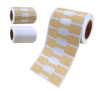 Carte for orecchini 500 pezzi/rotolo Adesivi for prezzi in carta Kraft Cartellini dei prezzi for gioielli Etichetta autoadesiva for prezzi(Brown)