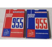 Carte Gioco Poker Playing Cards 955 Masenghini da 36 Carte Triplex Telato Rare