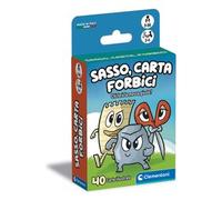Clementoni - Sasso Carta Forbici, Mazzo di 40 Carte Illustrate, Gioco di Strategia per Bambini 5+ Anni, 2-4 Giocatori, Idea Regalo, Made in Italy, Lingua Italiana, 16586