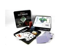 Carte gioco Set Poker scatola metallo NA17010551