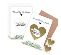 Carte gratta e rivela in lingua spagnola, regali per il battesimo del bambino, articoli per feste di annuncio di gravidanza, include carte "Vuoi essere il mio padrino?" e "Vuoi essere la mia madrina?"