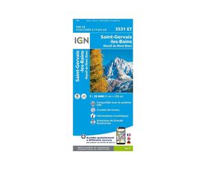 Carte IGN Saint-Gervais-les-Bains 3531ET TU
