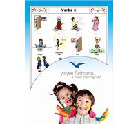 Carte illustrate educativi - Flashcard Lingua Francese - Action Words And Verbs Flash Cards in French - Size 4.13 × 5.83 inch = DIN A6 (105 x 148 mm)