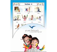 Carte illustrate educativi - Flashcard Lingua Spagnolo - Action Words And Irregular Verbs Flashcards - Size 4.13 × 5.83 inch = DIN A6 (105 x 148 mm)