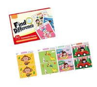 Carte interattive allenamento con puzzle abbinamento per bambini piccoli 64 pagine sfide a tema animale per potenziare le capacità osservazione Gioco allenamento per la concentrazione