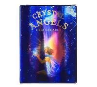 Carte Laser dell'oracolo degli Angeli di Cristallo,Crystal Angels Oracle Laser Cards,Tarot Deck,Firend GameGiochi di divinazione