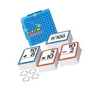 Carte matematiche interattive per pratica aritmetica divertente con design Aritmetica Carte di apprendimento