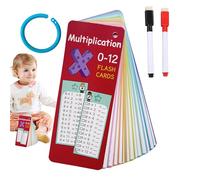 Carte matematiche per bambini - Carte flash aritmetiche con numeri 14 x | Schede moltiplicative per bambini dai 5 ai 9 | Giochi di matematica educativa per la scuola, la scuola