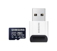 Carte mémoire microSDXC Samsung PRO Ultimate MB MY512SB 512 Go Bleu + lecteur