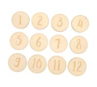 Carte Mensili Crescita 12 Pezzi in Legno per Ragazzo Ragazza, Khaki | Riutilizzabili, Pratiche, per Scatole Ombra e Scaffale Cameretta, Ricordo Fotografico per Genitori in Attesa