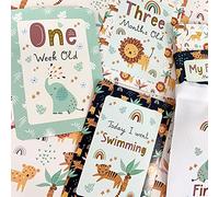 Carte Milestone Bambini, Safari, Nuovo Bambino, Giungla