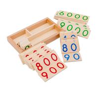 Carte numeriche in legno 1 9000 Set di matematica per bambini Giocattoli educativi per la scuola materna e in viaggio per la arte matematiche per l'istruzione domiciliare