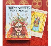 Carte Oracle Con Rune Norse Goddess E Guida Blu Angel
