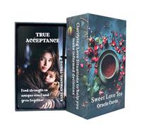 Carte Oracle Sweet Love Tee, Twin Flames Soulmates Oracle Deck, Carte dei Tarocchi d'amore romantico, Carte Oracle per principianti