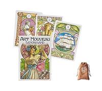 Carte Oracolo Art Nouveau Lenormand,Art Nouveau Lenormand Oracle Cards,with Bag,Firend Game,Giochi di divinazione