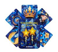 Carte Oracolo Dei Tarocchi 44 Fogli In Inglese Da Tavolo In | Carte Oracle a Tema Celestiale Per Dormitorio Viaggi Feste Ragazzi Ragazze Studenti Adulti Principianti