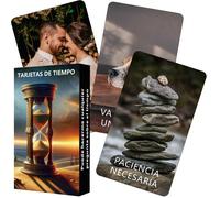 Carte oracolo del tempo in spagnolo, mazzo di tarocchi in spagnolo, quando succederà, giocattoli per la divinazione, versione in spagnolo dei tarocchi, carte per la chiarezza, 12x7 cm, 54 carte Tagli 