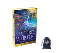 Carte Oracolo Sussurri della Natura,Nature's Whispers Oracle Cards,with Bag,Card Game,Giochi di divinazione