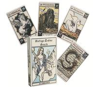 Carte oracolo vintage a tema costellazioni, 48 carte, ispirate alle costellazioni, utilizzate per la divinazione, la guida misteriosa e l'intuizione, esplora i misteri delle costellazioni, adatte per