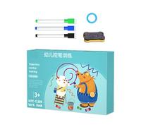 Carte per bambini | Apprendimento del controllo della penna cancellabile | Kit di pratica di scrittura e colpi per piccoli, per interazione educativa a casa e a scuola per