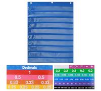 Carte per Frazioni e Decimali, Set Didattico Matematico per Studenti | Visualizza Concetti, Favorisce Interazione e Comunicazione, per Scuola Primaria, Poliestere Pvc Carta