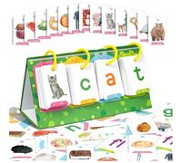 Carte per la creazione di parole, apprendimento naturale, flashcard montessori di parole per costruire parole, grafico tascabile da tavolo, kit con 129 carte per leggere principianti (D, taglia unica)