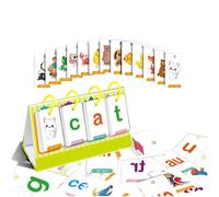Carte per la creazione di parole, apprendimento naturale, flashcard Montessori per costruire parole, grafico tascabile da tavolo, kit con 129 carte per leggere principianti (B, taglia unica)