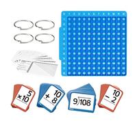 Carte per la matematica di base - Silicone 24,2x12x1,5 cm | Set di flashcard educative per ragazzi e ragazze da 1 a 6 anni | Giochi per la scuola materna e la casa