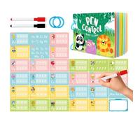 Carte per la scrittura a mano e la guida della penna, giocattoli per la promozione precoce cancellabili | Carte di guida per bambini in età prescolare e bambini da 2 a 6 anni per aula