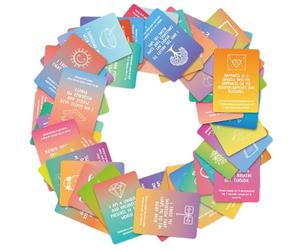 Carte Per Meditazione,50 Carte Con Citazioni Ispirazionali | Supporto Emotivo Mindfulness Per Ragazze Adolescenti Donne Adulti E Amici