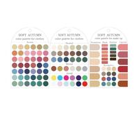 Carte personali della di colore, carte neutrali complete di | Guida ai modelli di colore portatile per lo styling dell'abbigliamento Pianificazione del guardaroba autunno estate inverno