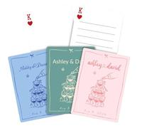 Carte personalizzate del libro degli ospiti di nozze - Libro degli ospiti delle carte per la firma, carta da gioco vuota personalizzata, carta bianca per scrittura, matrimonio
