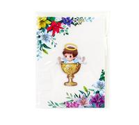 Carte pieghevoli Baby Shower,Carte Di Battesimo Con Angelo - Regalo Per Genitori Genitori Famiglie Amiche Ragazze