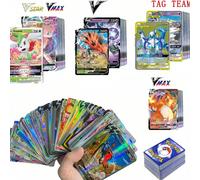 Carte Pokémon creative da 10/20/100/360 pezzi, carte Vmax di alto livello, carte di giochi anime, carte da battaglia, piccoli regali creativi, decorazioni per vacanze, forniture per feste di compleann