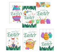 Carte portamonete di Pasqua,Adesivi di Pasqua per biglietti | 24 pezzi Carta di caramelle di Pasqua Biglietto di auguri di Pasqua | Biglietti di note di uova di Pasqua per giovani, anziani