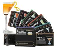 Carte Ricette Per Baristi,100 Carte Flash con Ricette Cocktail e Bevande Miste - Guida Preparazione Miscelazione, Ingredienti per Barman Fai Da Te
