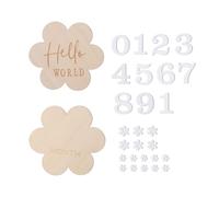 Carte ricordo per neonati Carte fotografiche con fiore mensile doccia doppia faccia carta fotografica regalo per nuovi genitori sfondo bambino