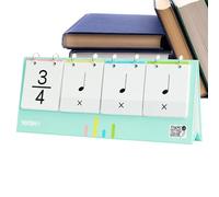 Carte ritmiche per pianoforte, carte portatili per l'allenamento del ritmo del pianoforte, pieghevoli, per ragazzi, per l'allenamento del ritmo del pianoforte, accessori per ragazzi, ragazze, bambini