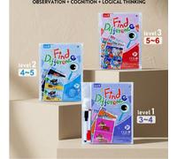 Carte riutilizzabili per il gioco Trova le Differenze, giocattolo cancellabile per l'allenamento della concentrazione, gioco di osservazione e logica per la scuola materna, perfetto per i momenti di t
