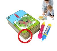 Carte riutilizzabili per scrivere sull'acqua, set per l'apprendimento dei numeri 'alfabeto, attività di colorazione gratuita, strumento per la pratica 'educazione precoce, giocattolo di studio