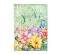 Carte singole: Sympathy Floral-2 Corinthians 1:3-4 (Set di 6)