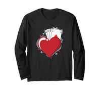 Carte Skat Cuore Ace Poker Carte da Gioco Maglia a Manica