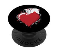 Carte Skat Cuore Ace Poker Carte da Gioco PopSockets PopGrip Adesivo