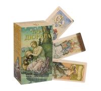CARTE TAROTS 78 Cards Divinatories Oracle | Gioco divinatorio portatile per viaggi e casa | Carte di previsione Avenir per le donne principianti che praticano la spiritualità esoterica