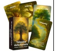 Carte Telepatia della Foresta, Set di Carte Spirituali in Italiano, 12 x 7 cm